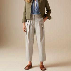 Me + Em Stripe barrel trousers